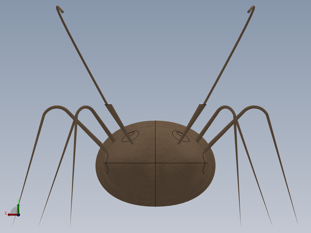 卡通蚂蚁3d模型后视图