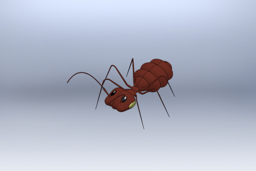 卡通蚂蚁3d模型缩略图