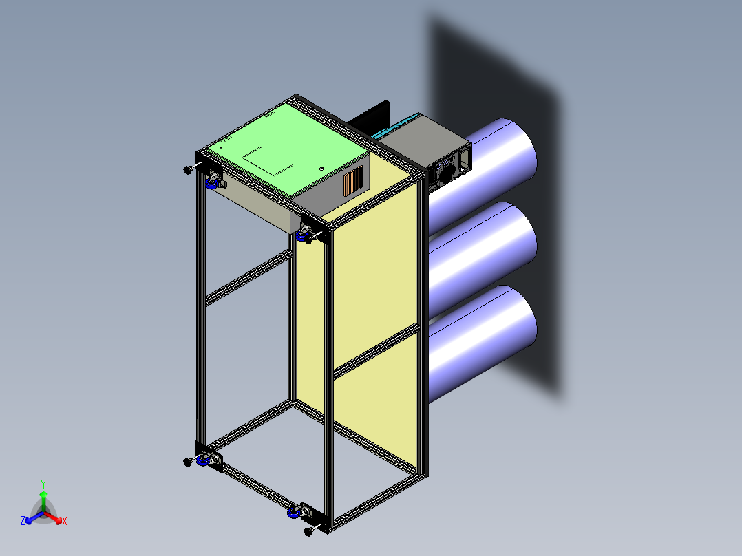 接近传感器绝缘阻搞测试设备正等轴测图