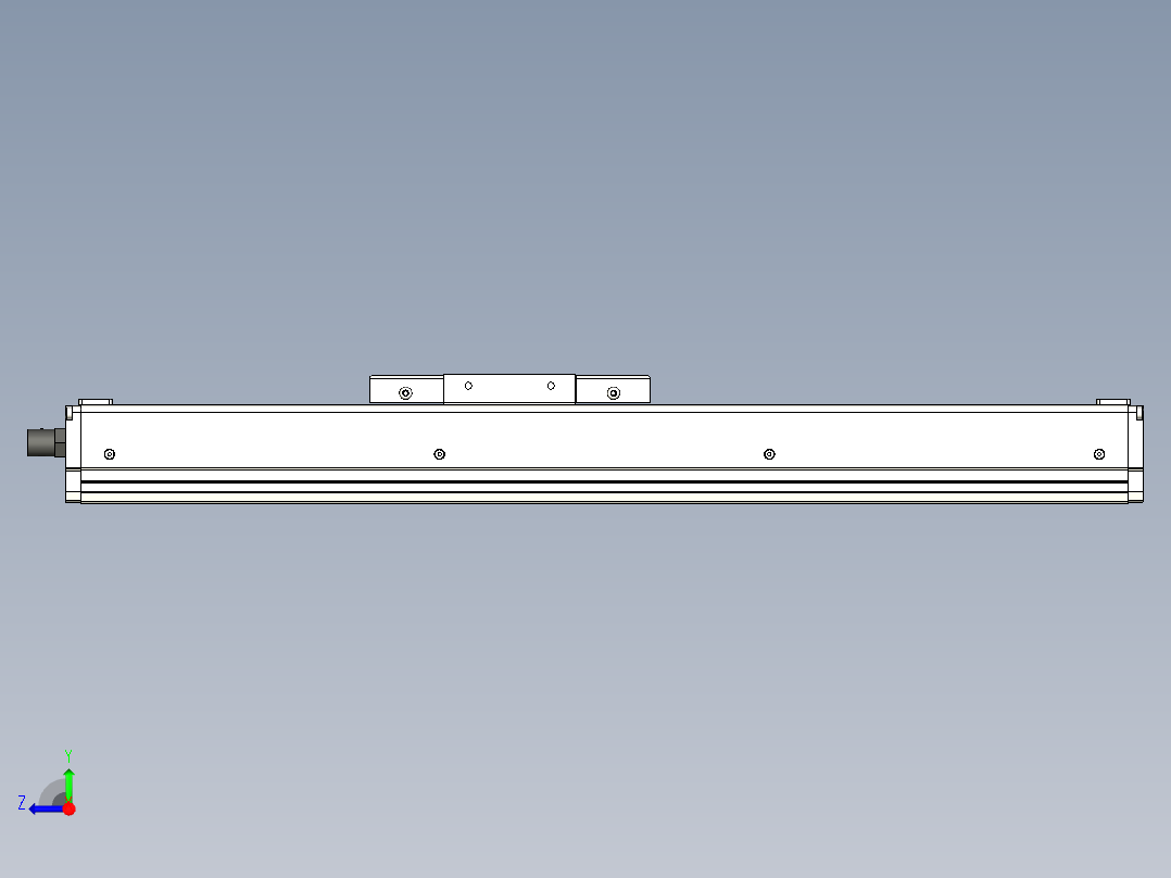Toyo东佑达直线模组-ECH10-250-M-A2.stp；.ste；.step右视图