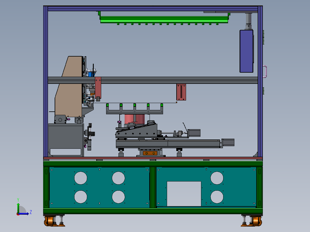 自动ACF压合设备左视图