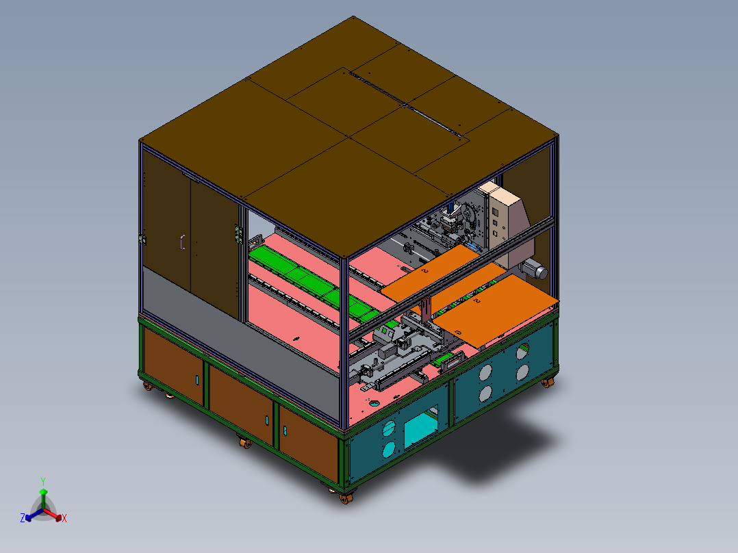 自动ACF压合设备正等轴测图