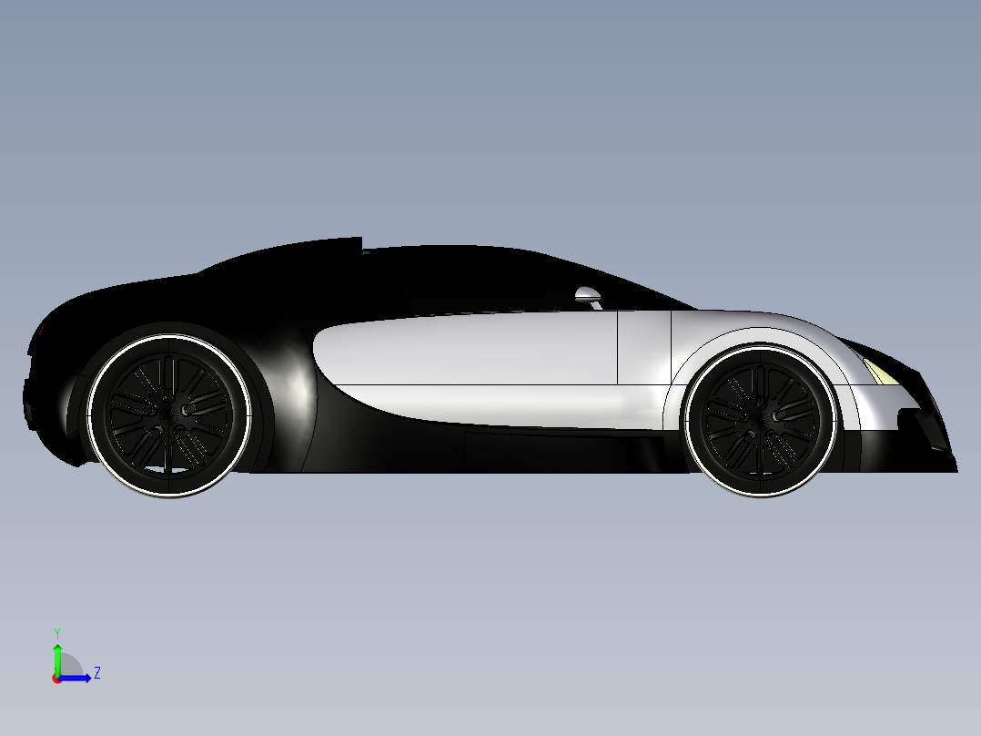 布加迪·威龙 (1)左视图