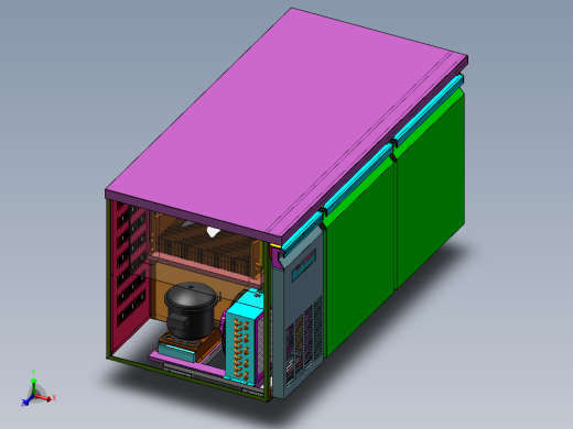 冻标风冷藏冷冻工作台（1500x750）