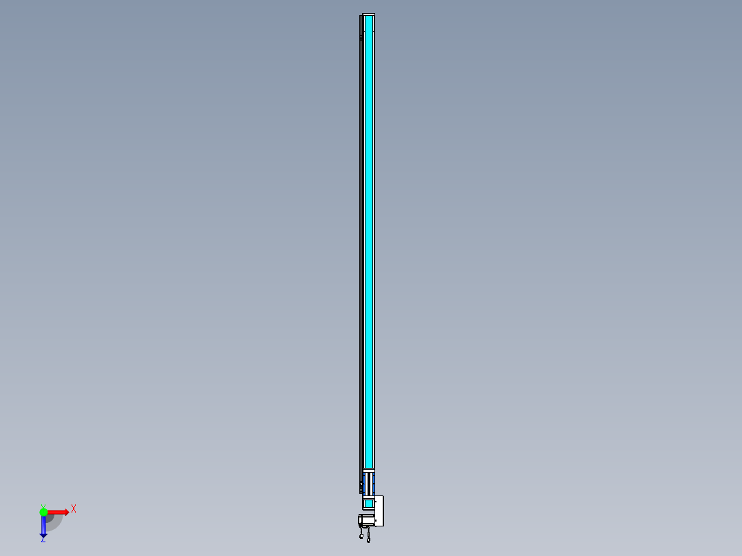 威洛博LB.GB同步带传动--欧规系列LB6A-L65-S2350-BL俯视图