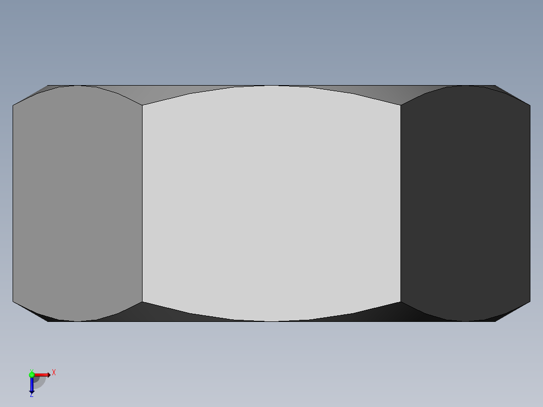 DIN 934 螺母-M24 Nut.SLDPRT俯视图