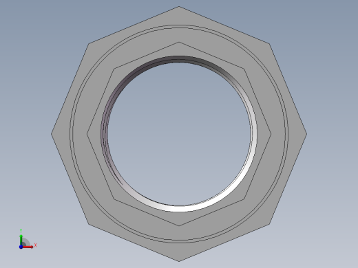 活接-等径内丝直通 DN32前视缩略图