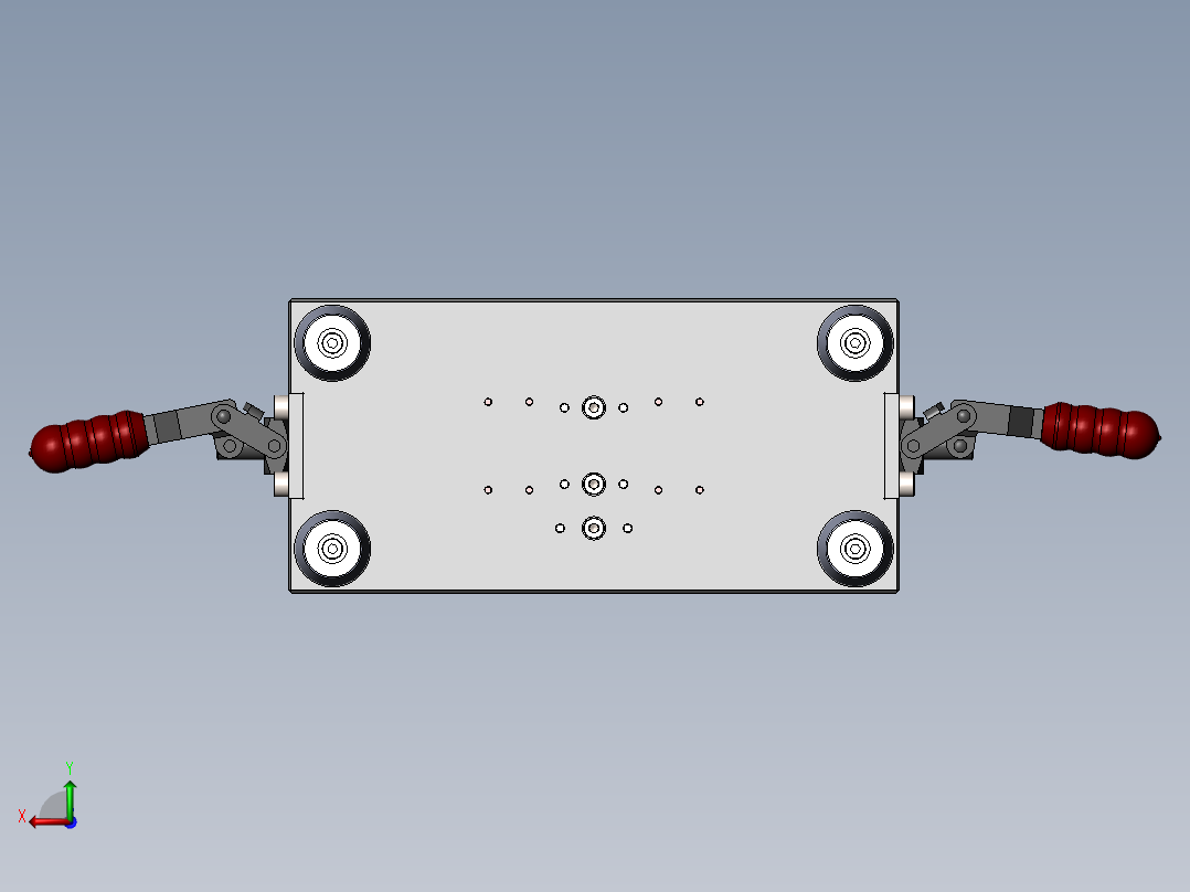 门板定位治具后视图