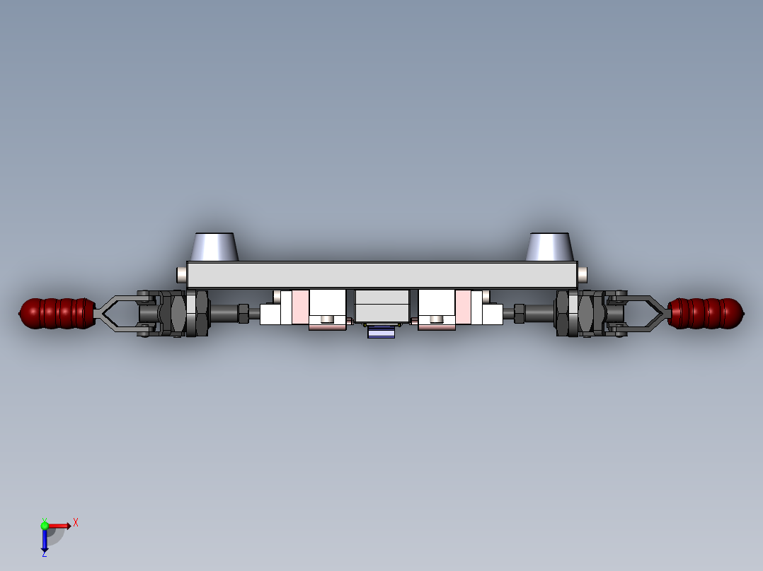 门板定位治具俯视图