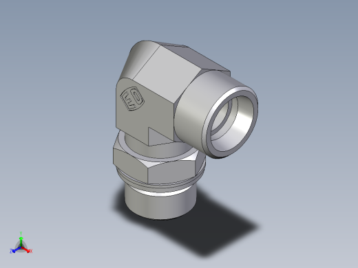 卡套式工业通用硬管接头EO_Adjustable_Locknut_elbow_WEE20SMOMDCF