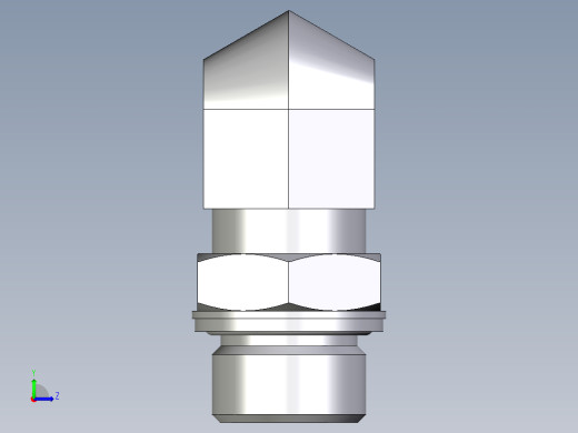 卡套式工业通用硬管接头EO_Adjustable_Locknut_elbow_WEE20SMOMDCF左视缩略图