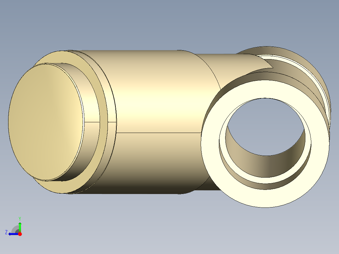 1VRIM 插座焊接用阴端止回阀，公制系列右视图