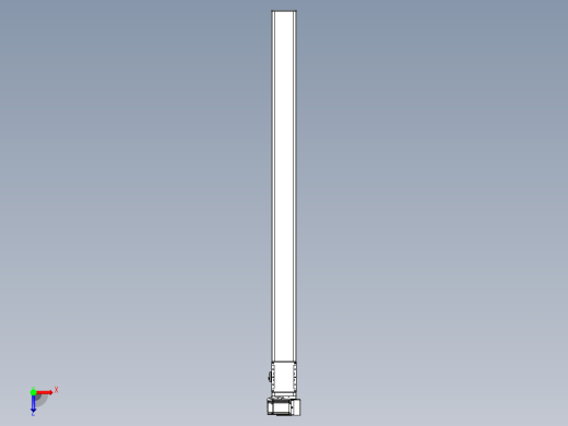 同步带全封闭直线模组TPA-HCB-105D-90-L1400-RU-C-P20-N3俯视缩略图
