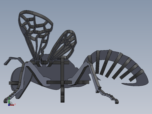 激光下料拼图蚂蚁AutoCAD, SOLIDWORKS 2016前视缩略图