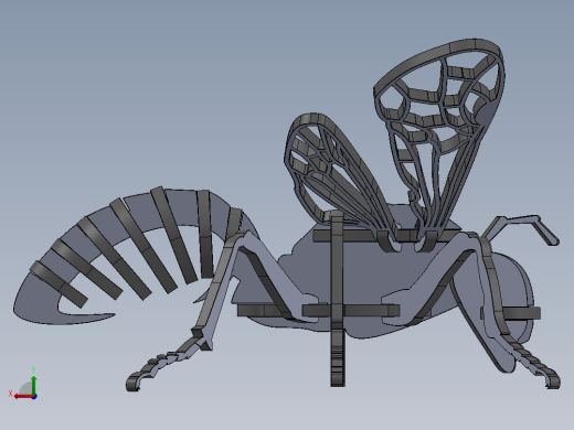 激光下料拼图蚂蚁AutoCAD, SOLIDWORKS 2016后视缩略图
