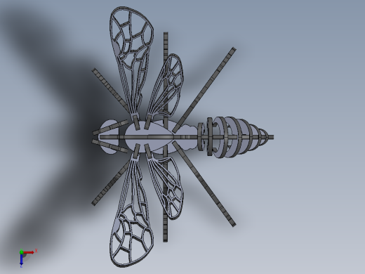 激光下料拼图蚂蚁AutoCAD, SOLIDWORKS 2016俯视缩略图