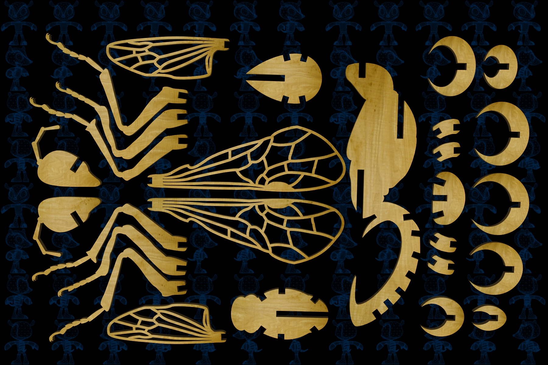 激光下料拼图蚂蚁AutoCAD, SOLIDWORKS 2016