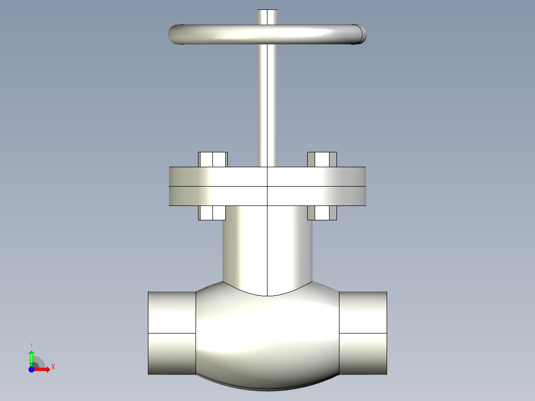 阀门模型globe_valve_(asme_b16.34)_bw_-150-2500前视图