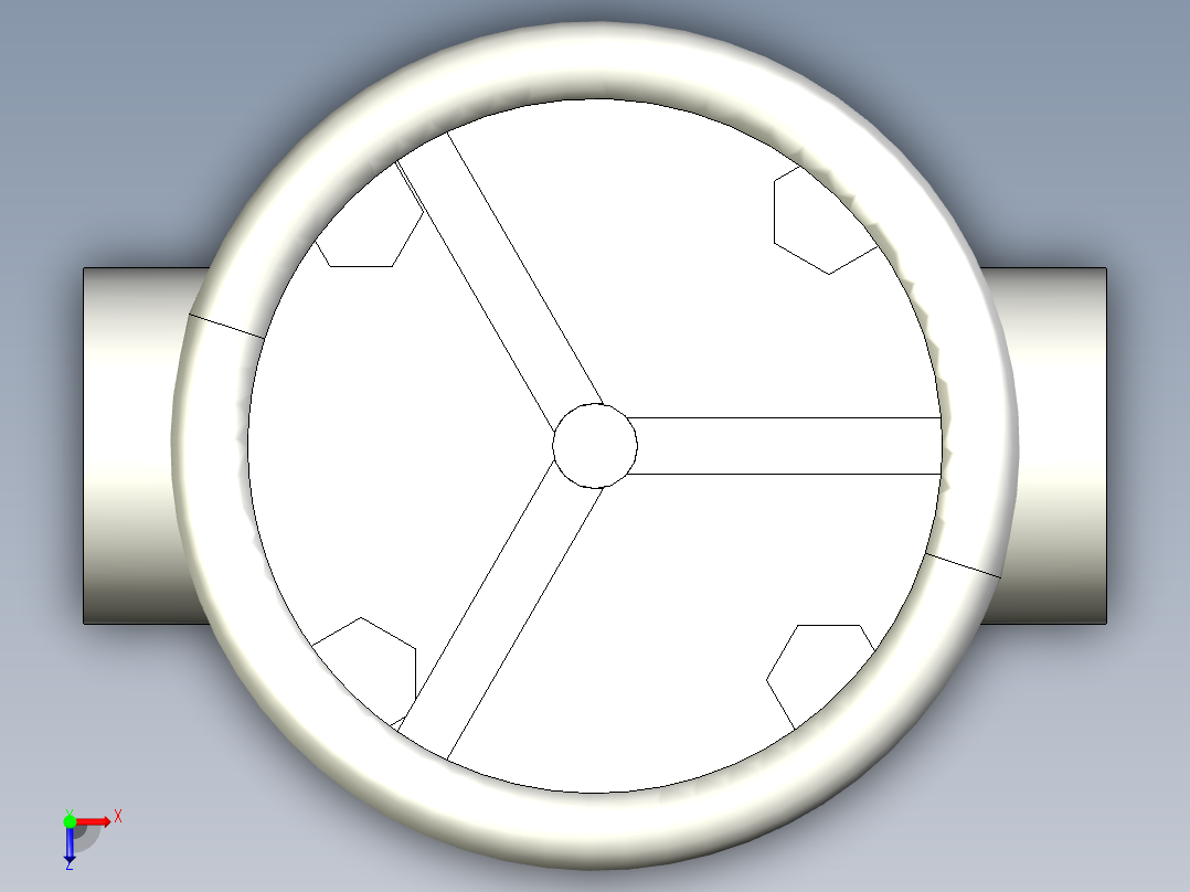 阀门模型globe_valve_(asme_b16.34)_bw_-150-2500俯视图