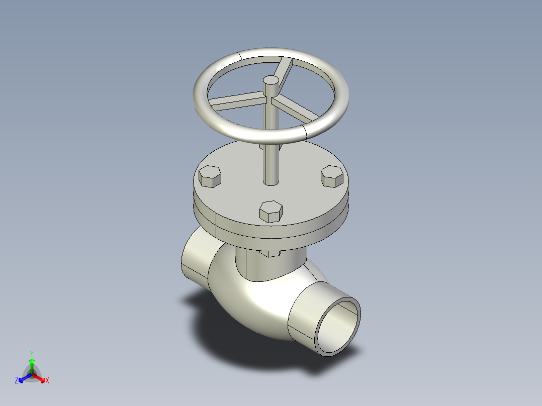 阀门模型globe_valve_(asme_b16.34)_bw_-150-2500正等轴测图