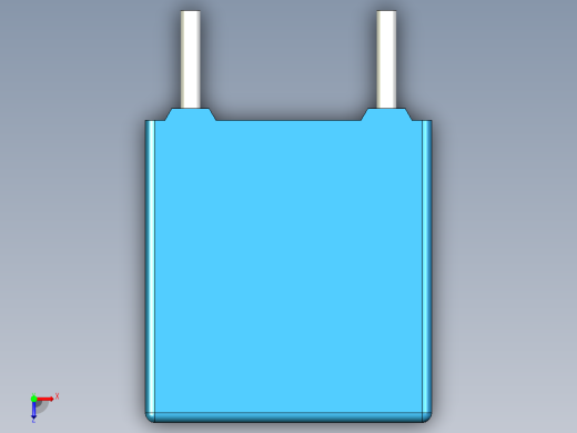 无源元件封装-CAP_BOX_7.3x3.5x8_BL俯视缩略图