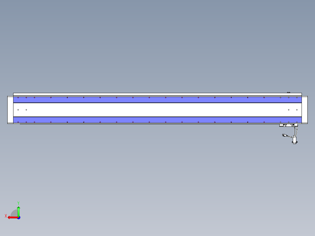 威洛博VL系列直线电机模组-VL17E1-S1600后视图