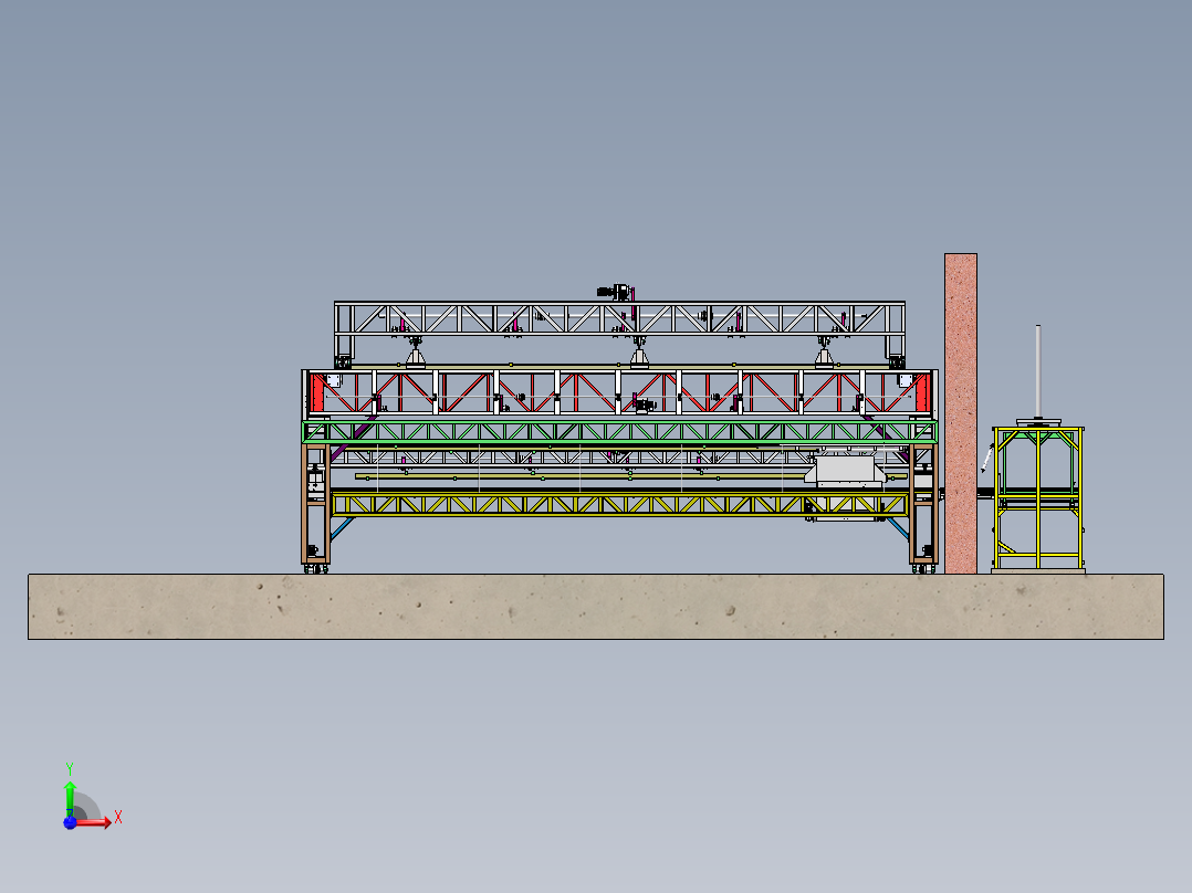 10T重型翻转车前视图
