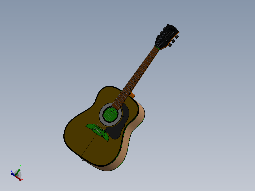 吉他设计模型