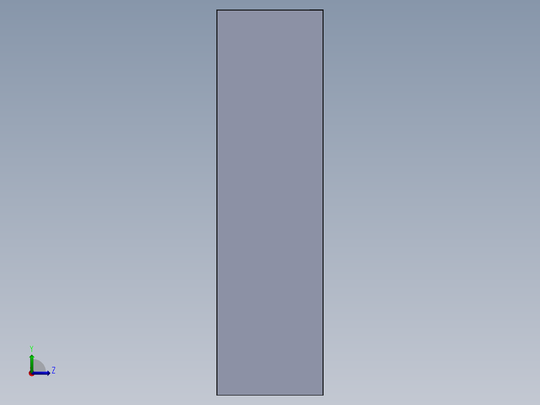 二门更衣柜左视图