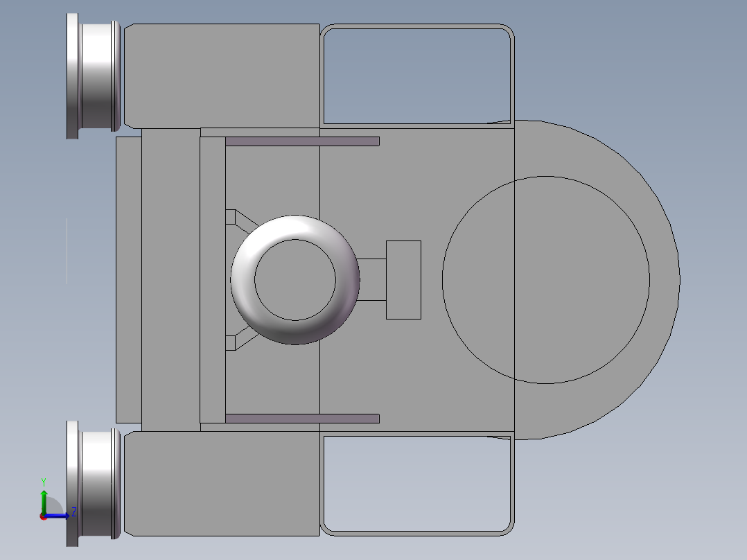 废液离心机左视图