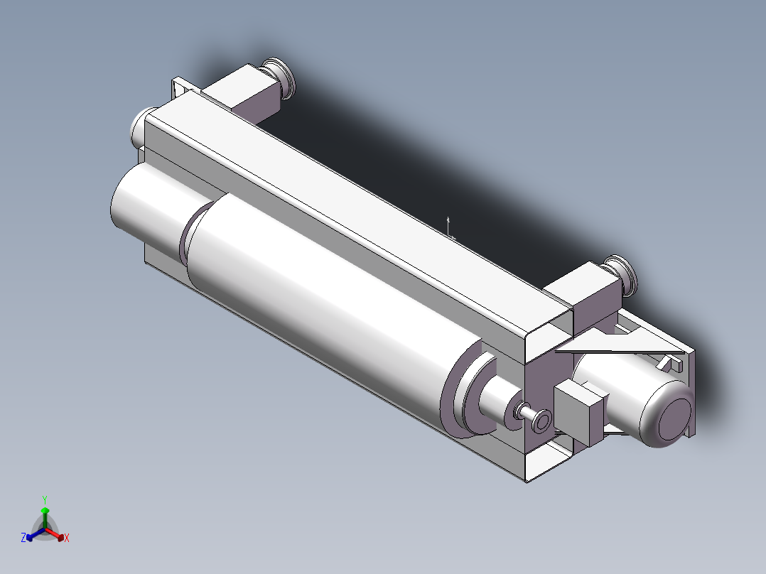 废液离心机正等轴测图