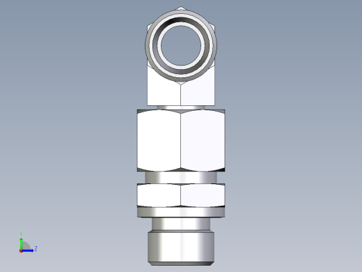 卡套式工业通用硬管接头EO_Assembled_adjustable_standpipe_branch_tee_EVT12LROMD71左视缩略图