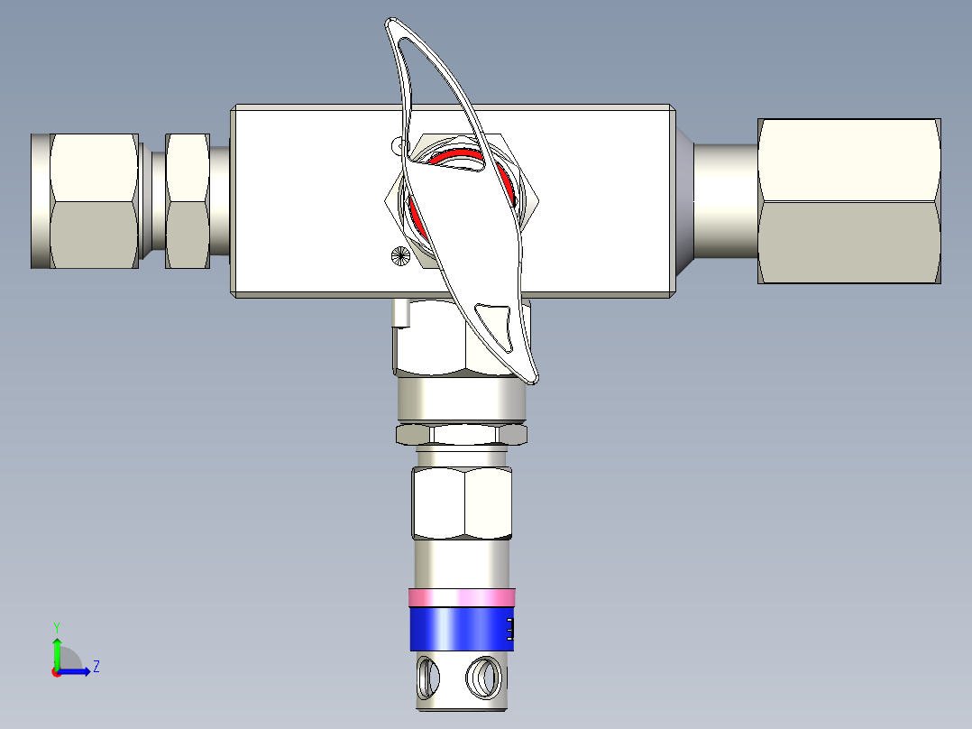 2阀门歧管(3)左视图