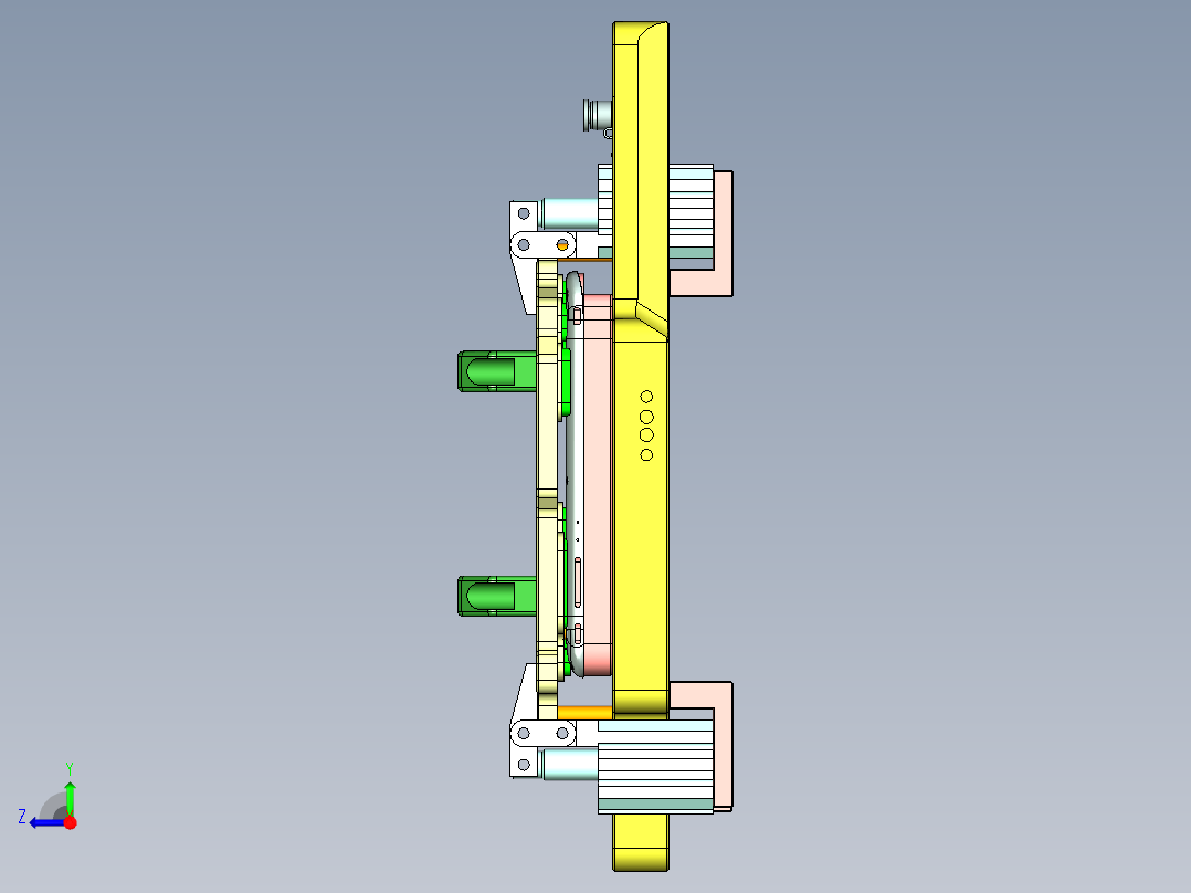 C100PA-D-笔记本CNC工装夹具三维模型CNC1-20150505右视图