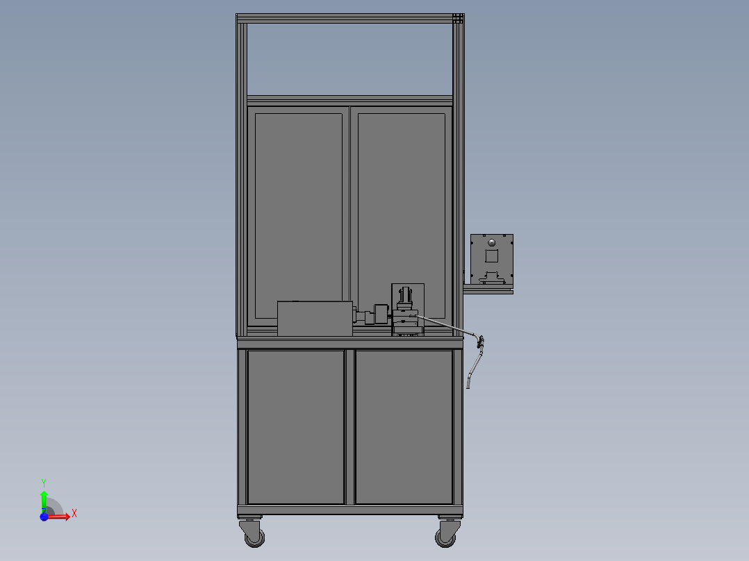油管接头自动组装机sw18可编辑前视图