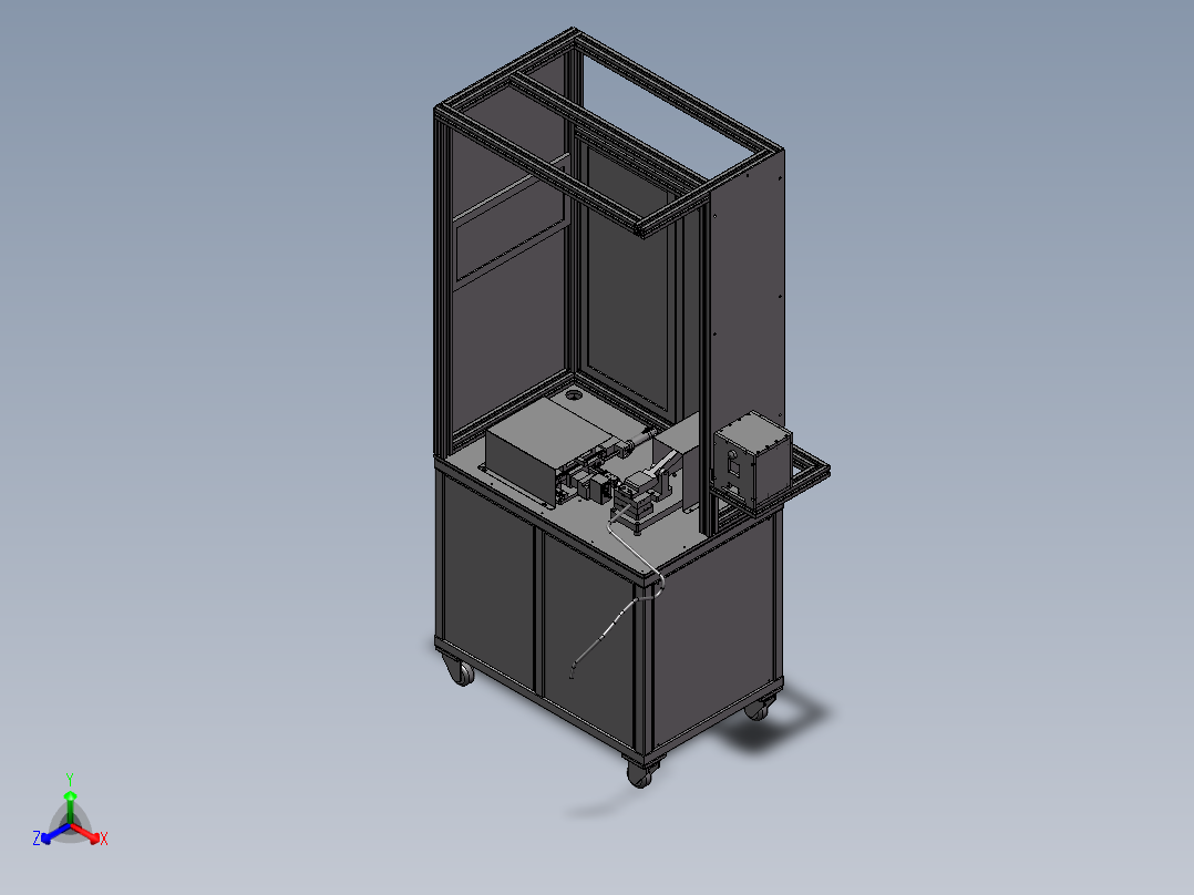 油管接头自动组装机sw18可编辑正等轴测图