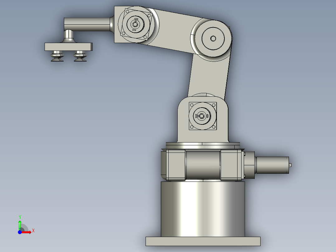 4轴机械臂前视图