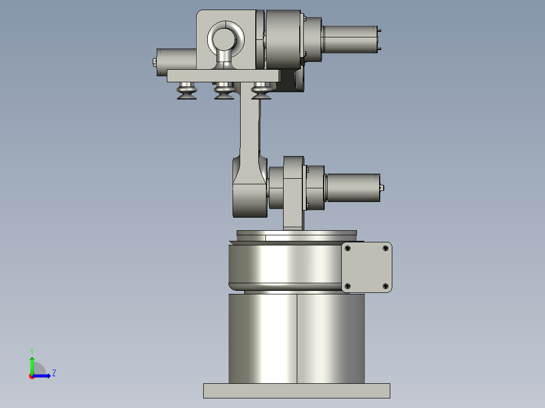 4轴机械臂左视图