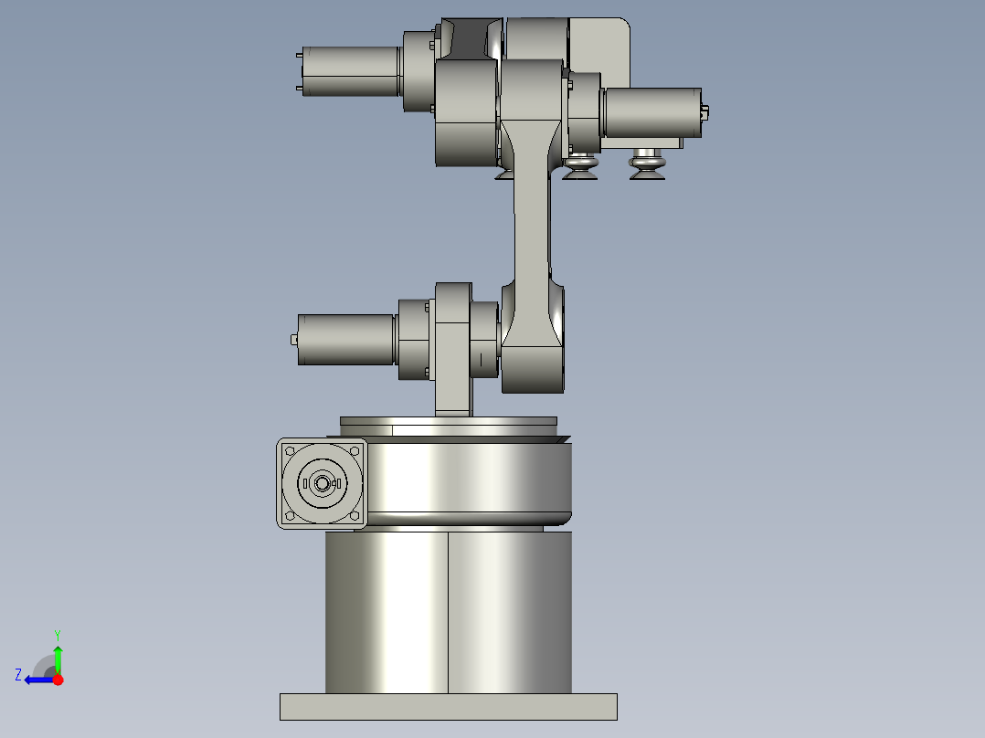 4轴机械臂右视图
