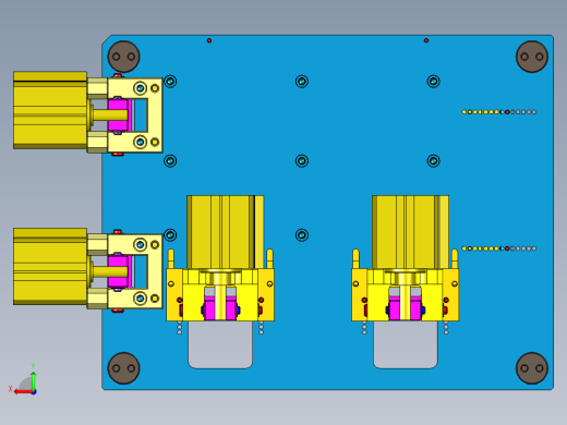 平板飞面通用可调节CNC治具模型后视缩略图