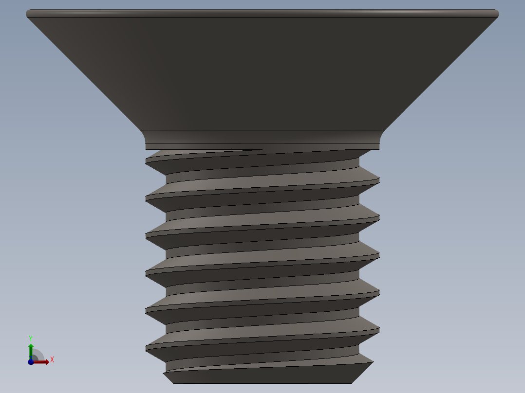 Screw_ISO_10642_M5x8_A2.SLDPRT前视图