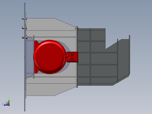 石材破碎机设计右视缩略图