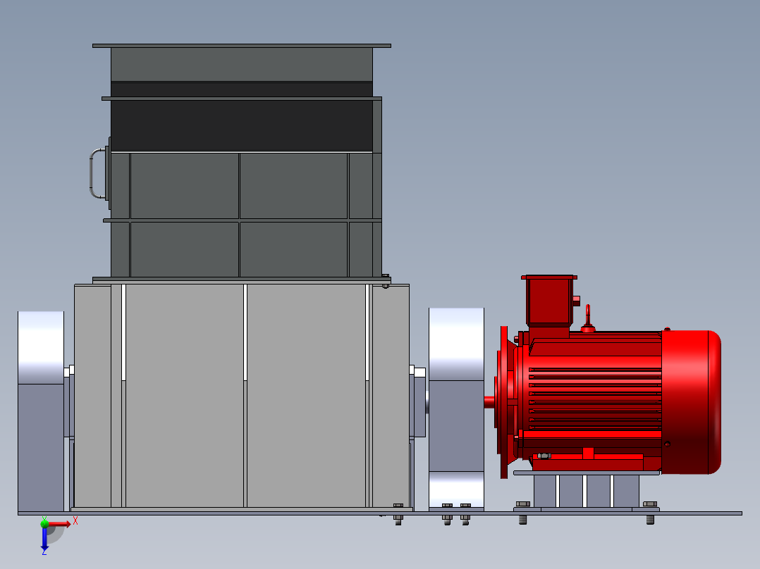 石材破碎机设计俯视图