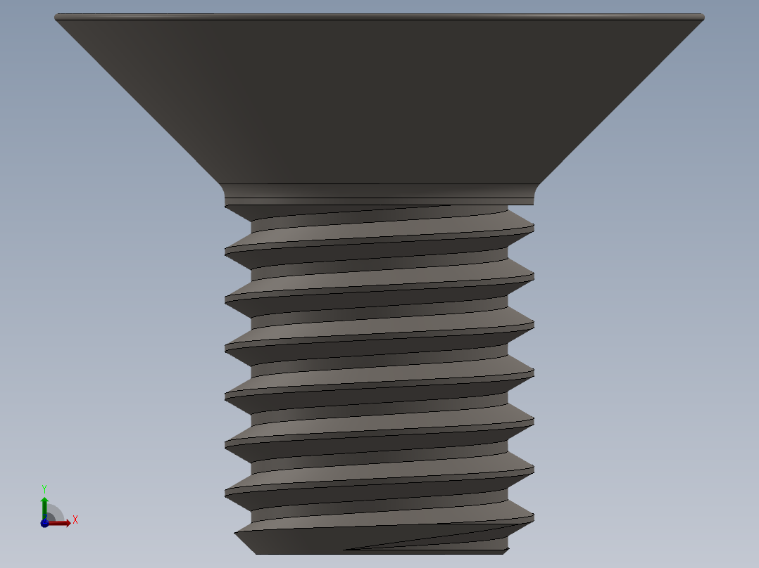Screw_ISO_10642_M8x14_A2.SLDPRT前视图