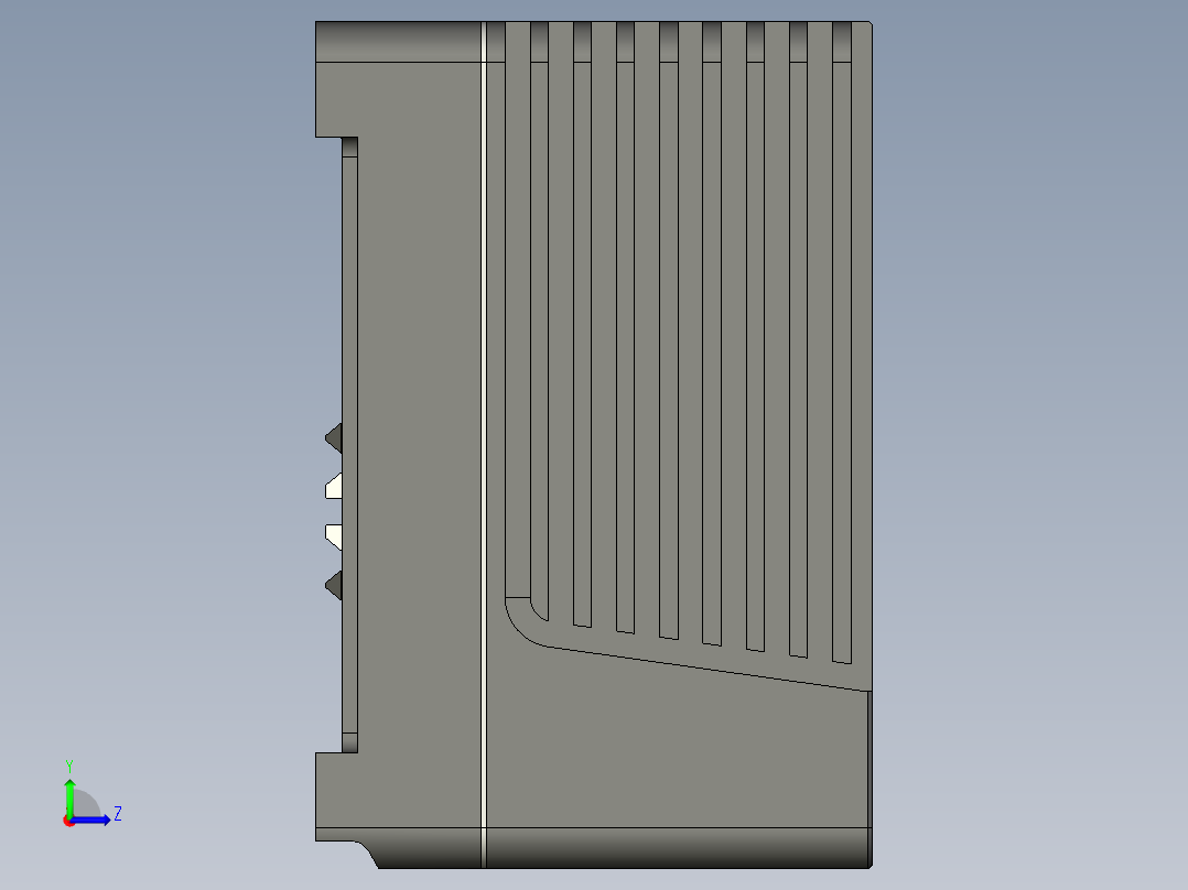 路由器核心模块左视图