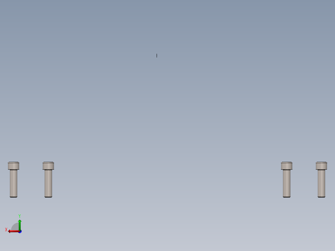 3轴龙门式雕铣机后视图
