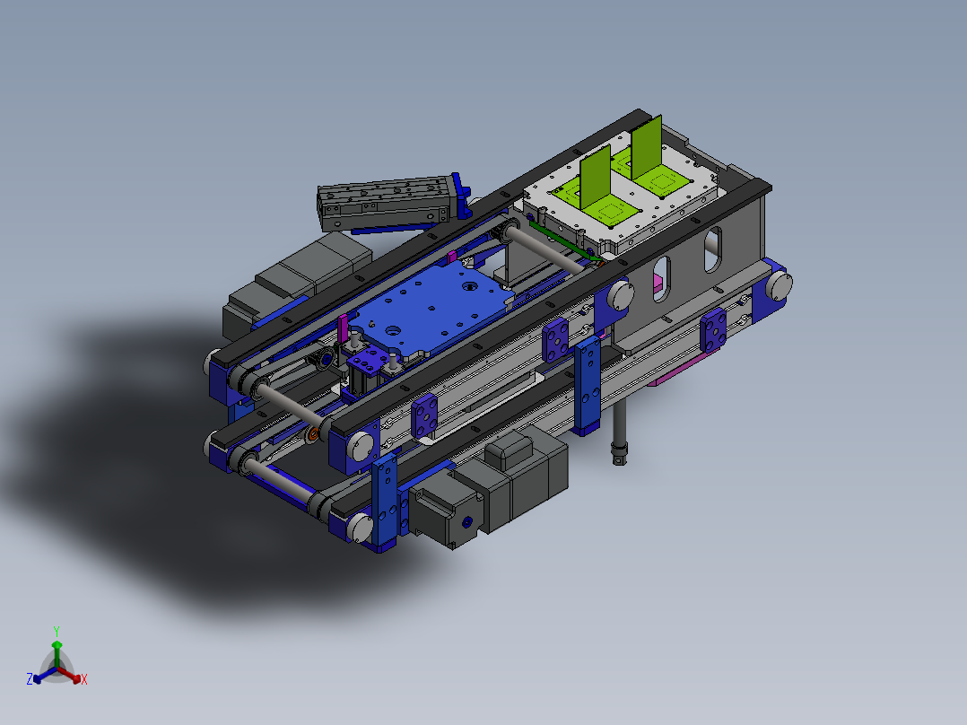 带升降功能的双层双列皮带回流输送机