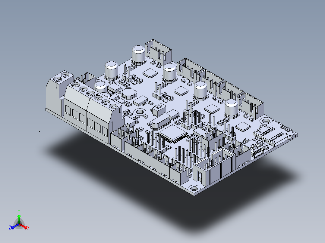 电路板、主板(191)正等轴测图