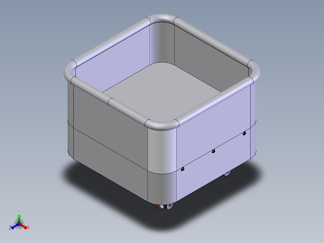 agv小车正等轴测图