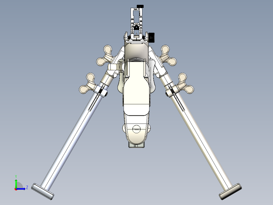手枪左轮冲锋枪老式狙击步枪设计3D图纸bar-m1912a2-1 2 STP左视图